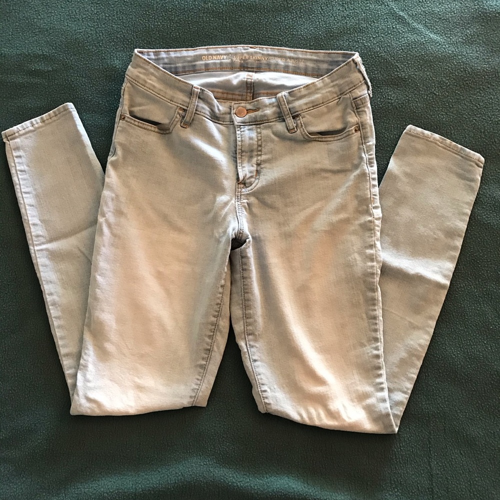 Old Navy Super Skinny light blue jeans